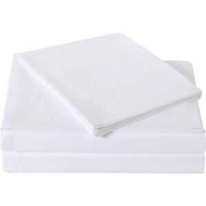 Salt Microfiber White Twin Sheet Set Truly Soft